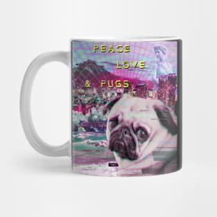 vaporwave pug Mug